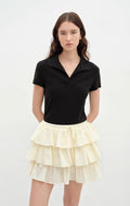 Lapel Blazer Top