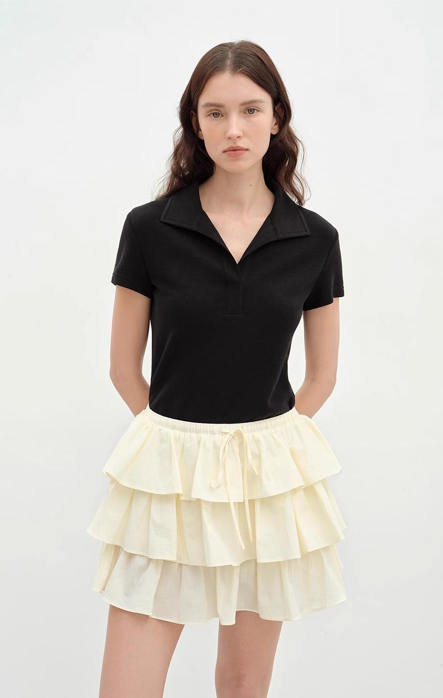Lapel Blazer Top