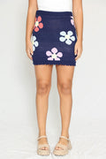 Flower Knit Skirt