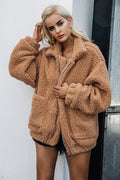 Faux Lambswool Oversized Jacket