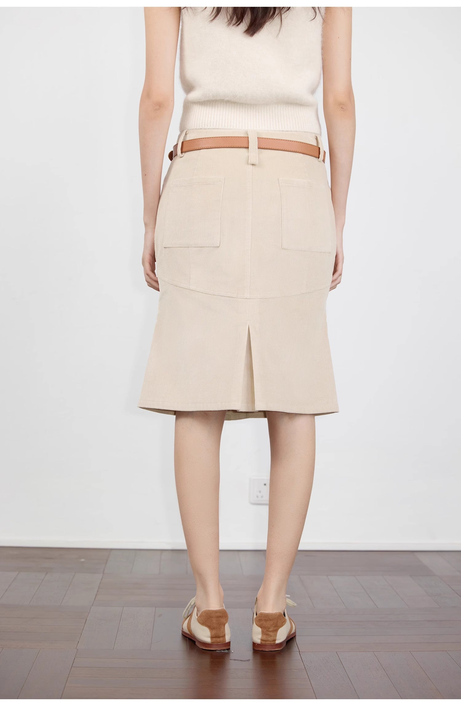 Retro Corduroy Skirt